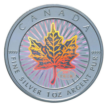 2001 Feuille D'Érable En Argent