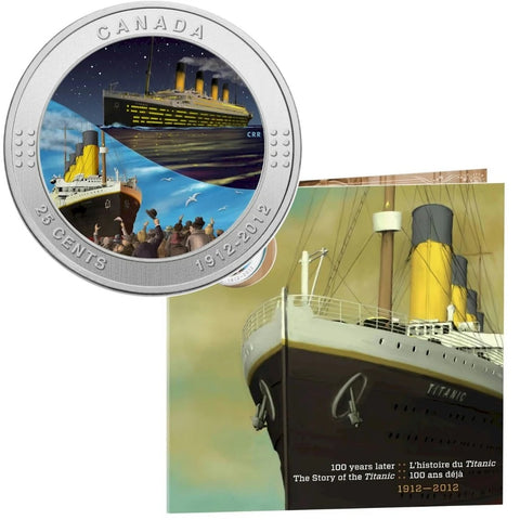 2012 25¢ Titanic 100 Ans