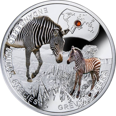 2014 1$ Zèbre De Grév