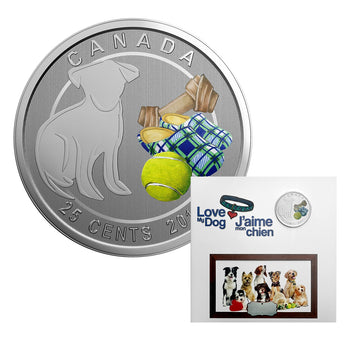 2017 25¢ J'Aime Mon Chien