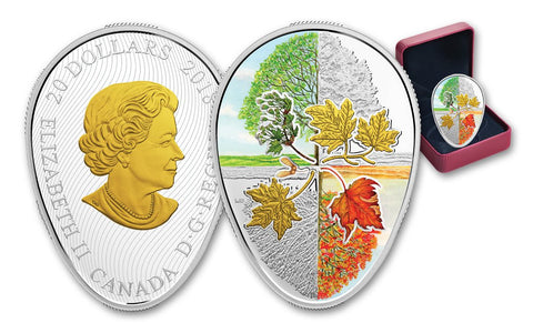2018 $20 Maple Leaf According to the Seasons