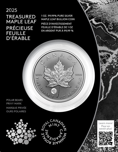 2025 1 Oz Maple Leaf - Polar Bear