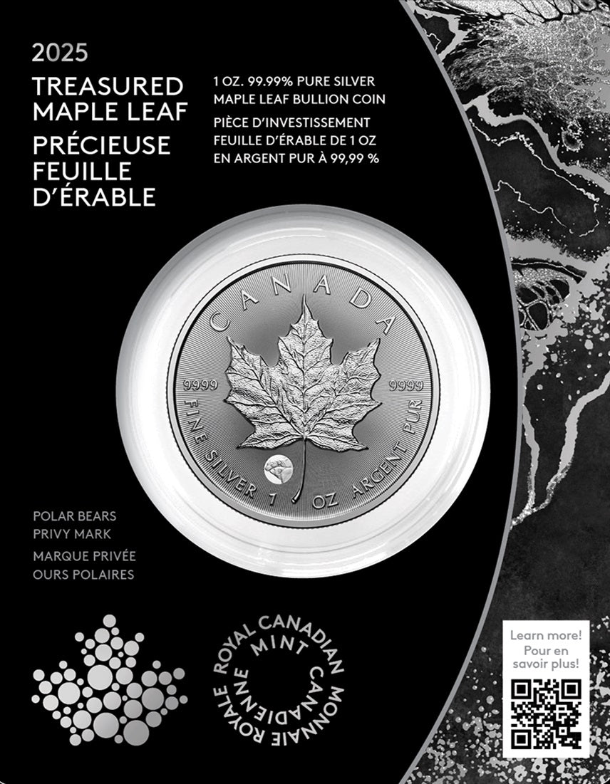 2025 1 Oz Feuille D'Érable - Ours Polaire