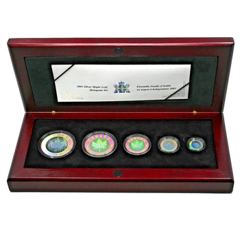 2003 Ensemble Feuille D'Érable Avec Hologramme