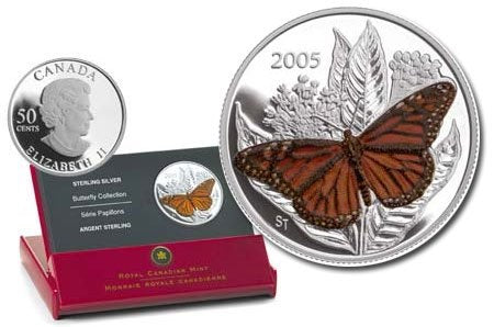 2005 50¢ Papillon Monarque