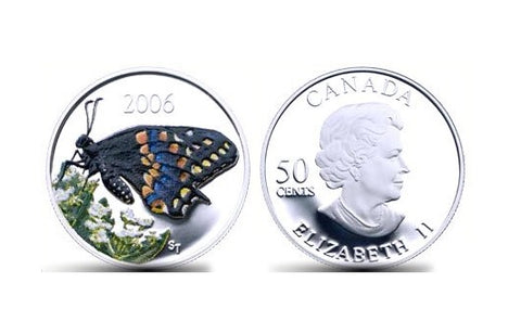2006 50¢ Papillon Queue-Courte