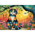 PZ1000 Colorful Scratched Cat