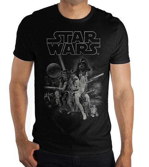 T-Shirt SW Episode 4 Poster Black Small