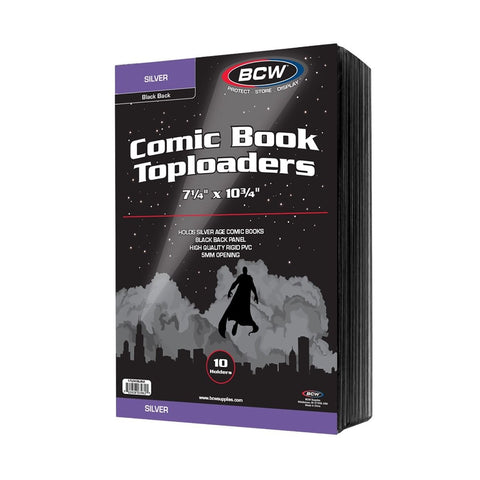 BCW Topload Comic Silver Black (10)