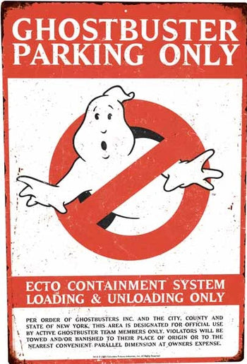 Enseigne Métal Ghostbuster