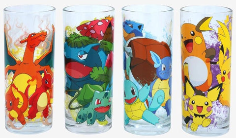 Set of 4 Pokémon Glasses