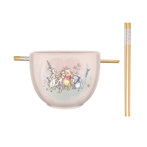 Winnie The Pooh Bowl With Chopsticks