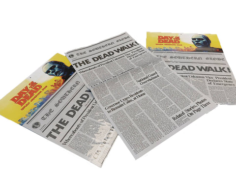 Day Of The Dead Newspaper Prop Replica