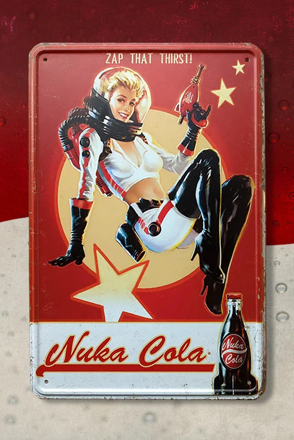 Enseigne De Métal Fallout Nuka-Cola 12x18