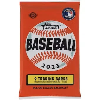 2023 Topps Heritage Baseball Pack