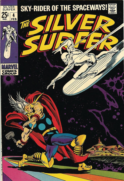 Enseigne Metal Silver Surfer 4 16x12"