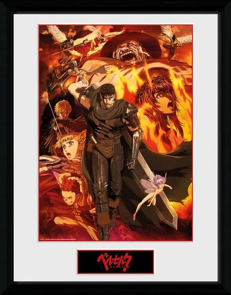 Framed Print Berserk Collage 12x16