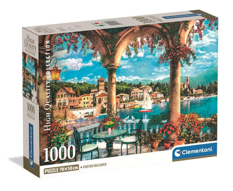 PZ1000 Vue De Balcon Du Lac Côme