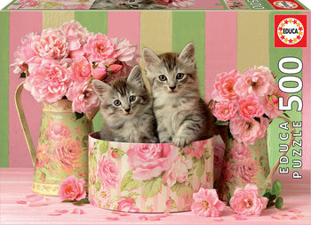 PZ500 Chatons Avec Roses