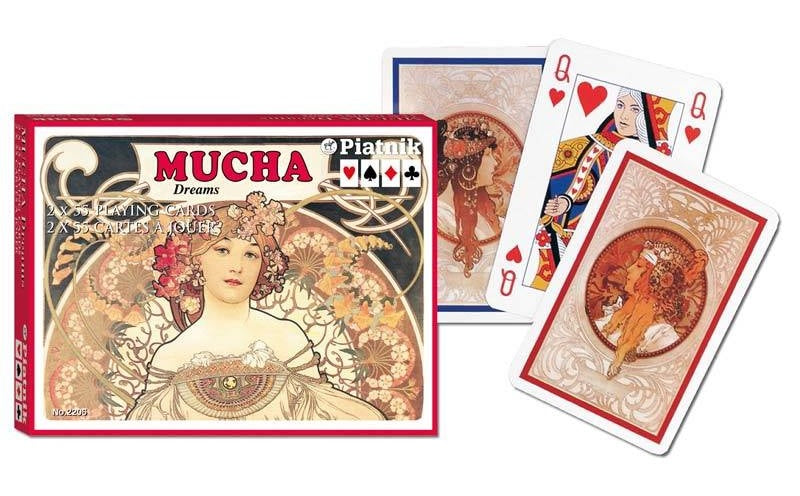 Cartes A Jouer 2x55 Mucha Dream