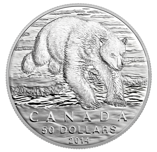 2014 $50 Polar Bear