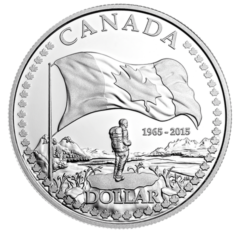 2015 1$ PR Drapeau Canadien