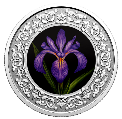 2020 3$ Floral Emblems - Iris Versicolor