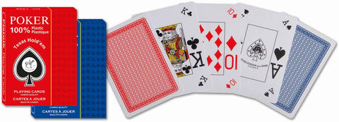 100% Plastic Poker Cards