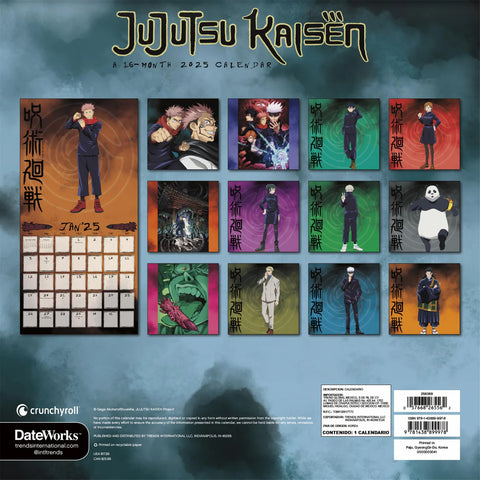 2025 Calendar - Jujutsu Kaisen