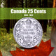 Vista Canada 25¢ 1858-1952