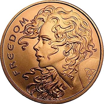 1Oz Copper-Freedom Girl