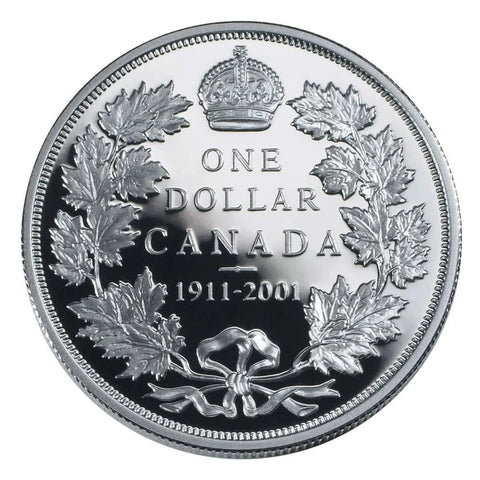 2001 1$ 90e Canada 1911 Silver
