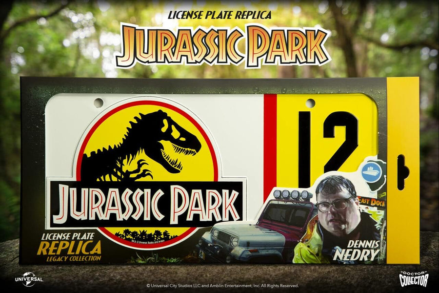 Jurassic Park License Plate Nedry