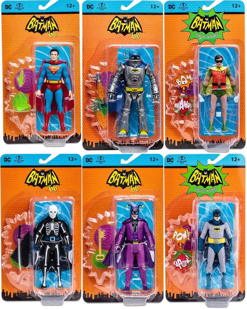 Batman 66 Set De 6 Figurines 6"