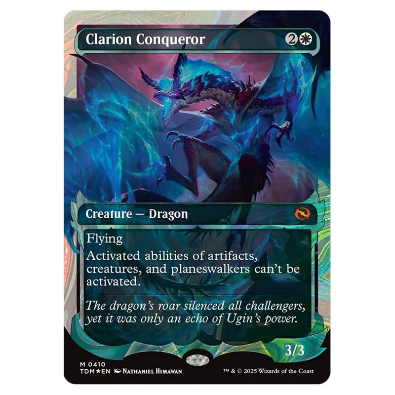 MTG - Clarion Conqueror - Showcase - Halo Foil - Near Mint #410 Tarkir Dragonstorm