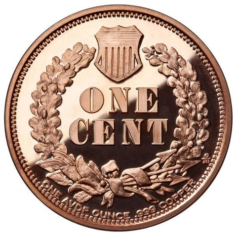 1Oz En Cuivre-One Cent/Eagle