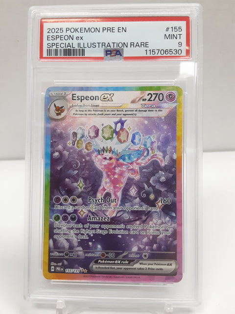 Espeon EX 155/131 PSA Mint 9 Prismatic Evolution