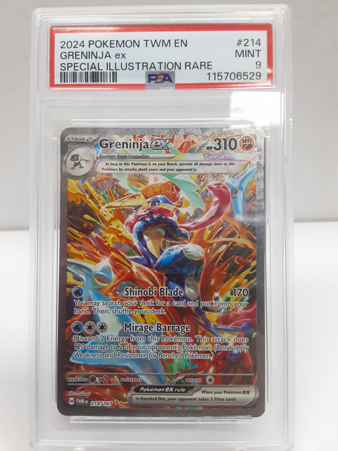 Greninja EX 214/167 PSA Mint 9 TWM