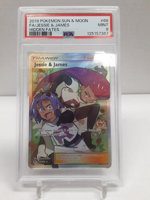 Jessie et James 68/68 Hidden Fates PSA Mint 9