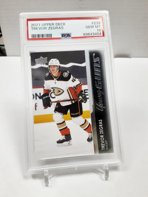 2021-22 Upper Deck Série 1 - Young Guns Trevor Zegras #232 - Gradée GEM MT 10