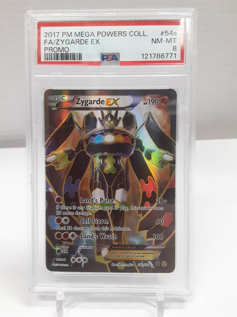 Zygarde EX 54a/124 PSA NM-MT 8 Promo Mega Powers Coll.