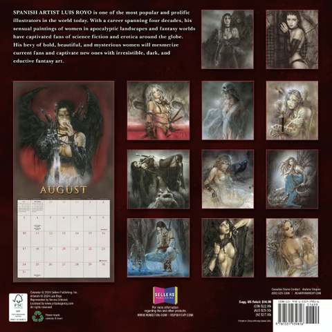 Calendrier 2025 - Luis Royo