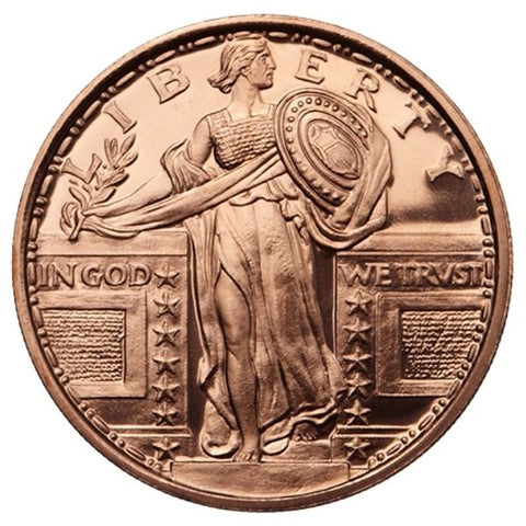 1 Oz Copper-Standing Liberty