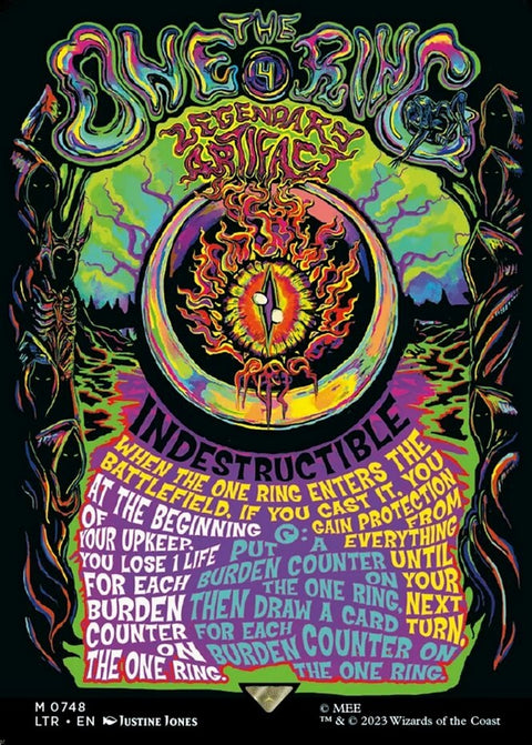 The One Ring - Borderless Poster - Near Mint #748 Lord of the Rings LOTR