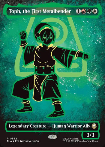 Toph, The First Metalbender Neon Ink