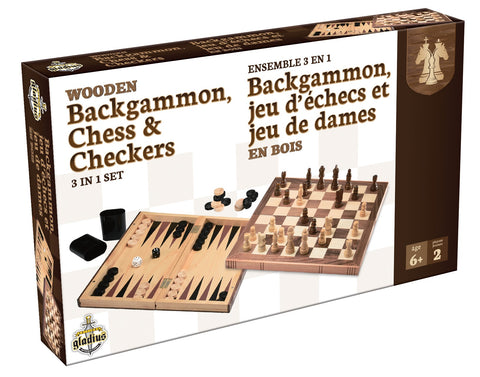 Backgammon, Chess And Checkers