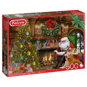 PZ500 Santa By The Xmas Tree