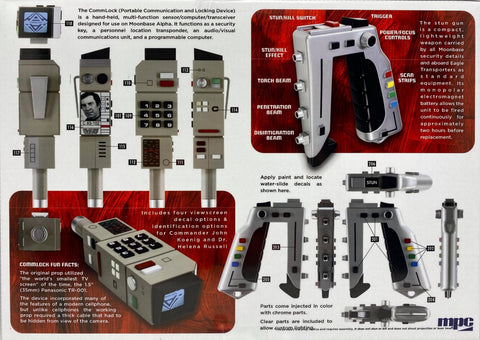 Space: 1999 Stun Gun &amp; Commlock Model Kit