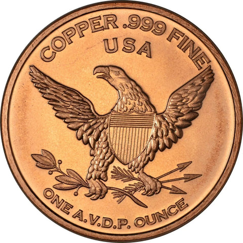 1 Oz Copper-Bison