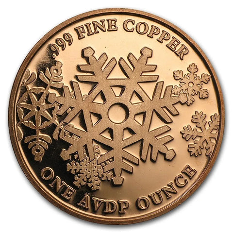 1 Oz Copper-Winter Wonderland